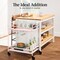 Best Choice Products 2-Tier Rolling Bar Cart Indoor/Outdoor w/ Storage Shelves, Wine Rack, Lockable Wheels